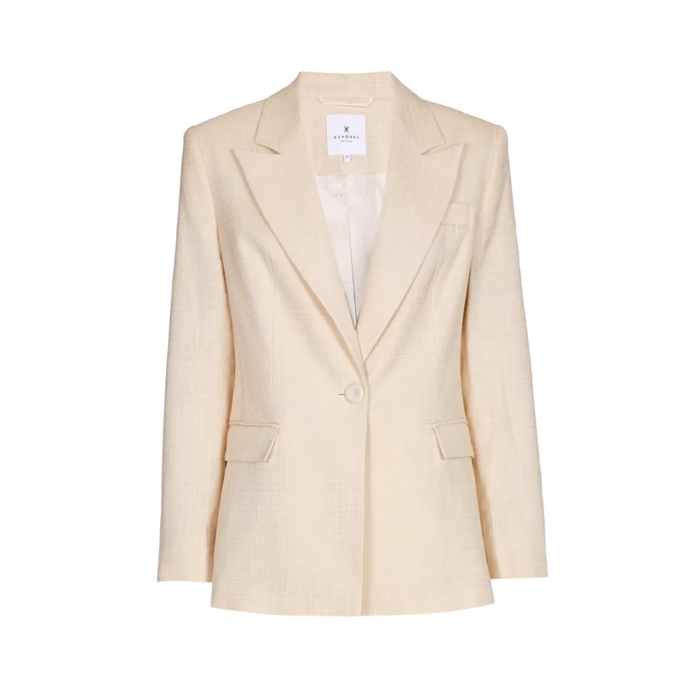 blazer__fine_texture_9.webp Femme Xandres Blazer à fine texture