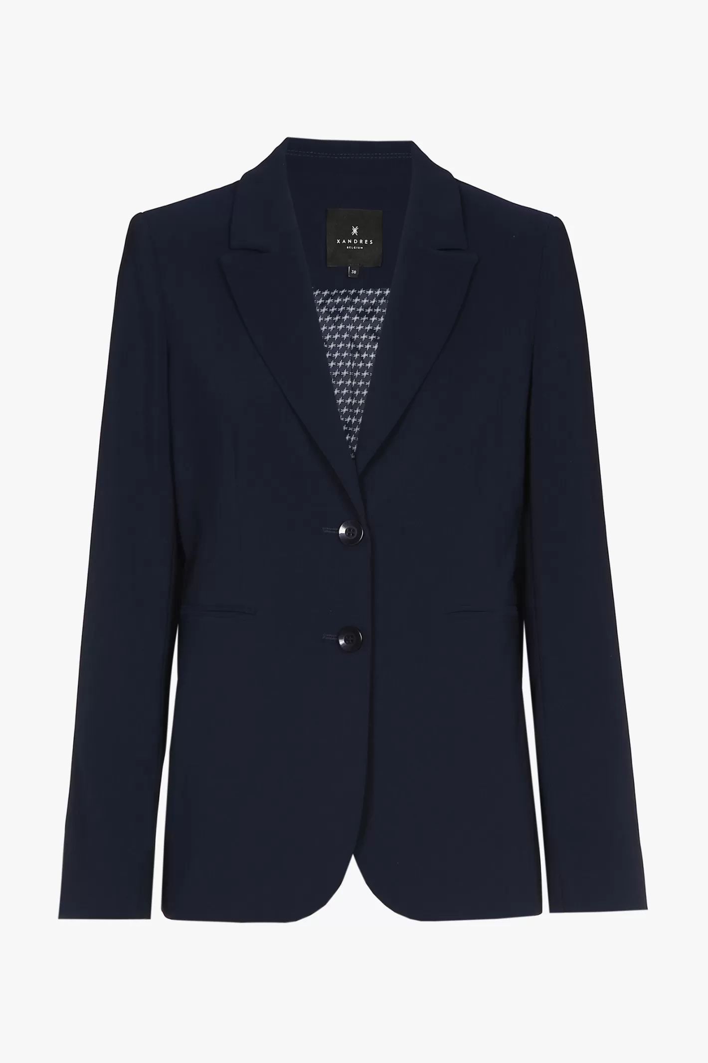Femme Xandres Blazer cintré bleu foncé, infroissable