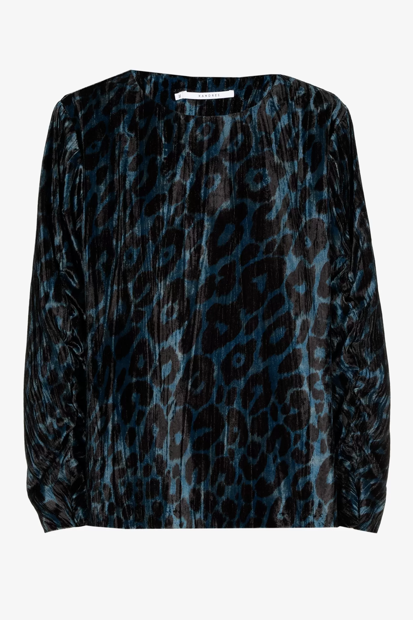 Femme Xandres Blouse à imprimé léopard