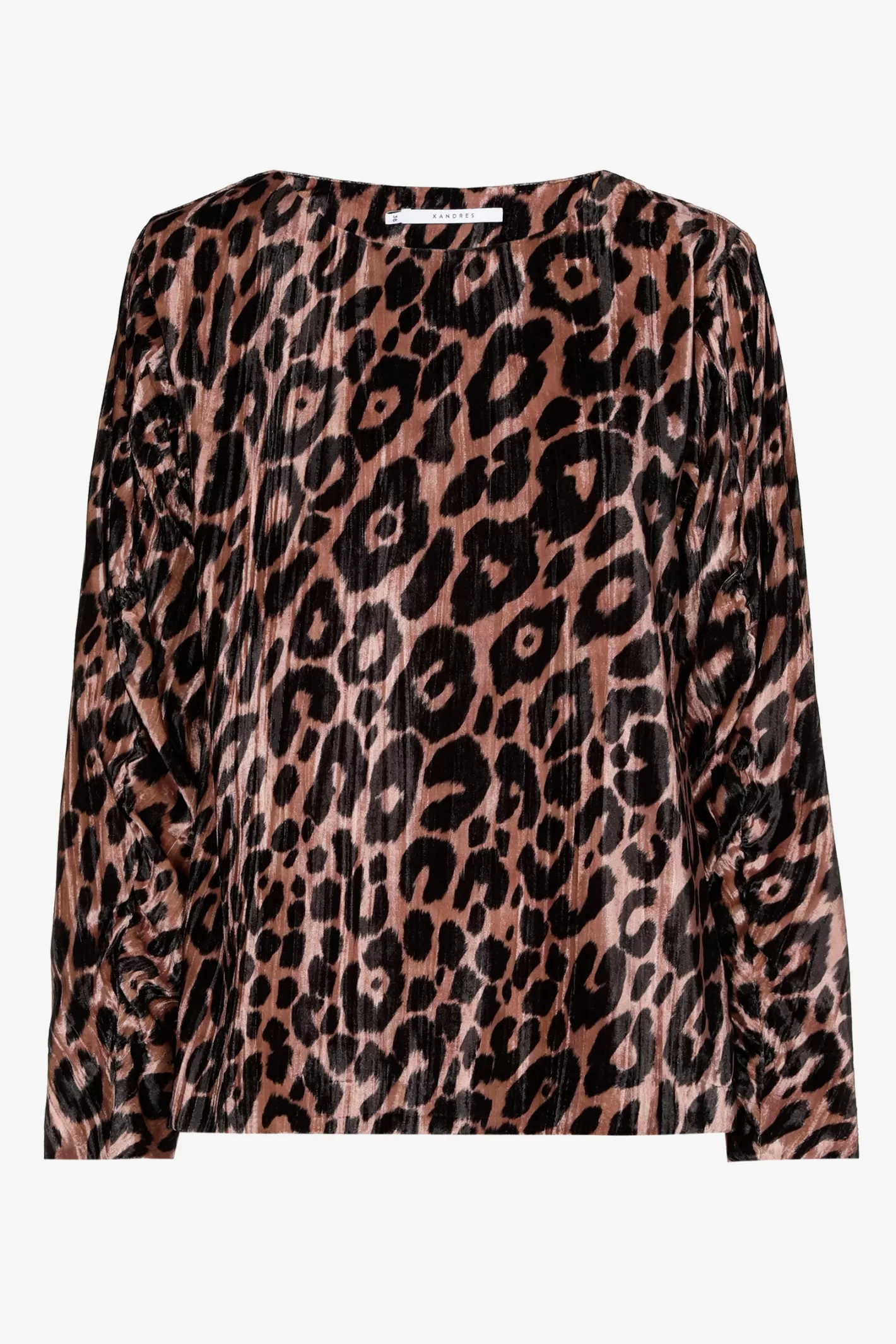 Femme Xandres Blouse à imprimé léopard