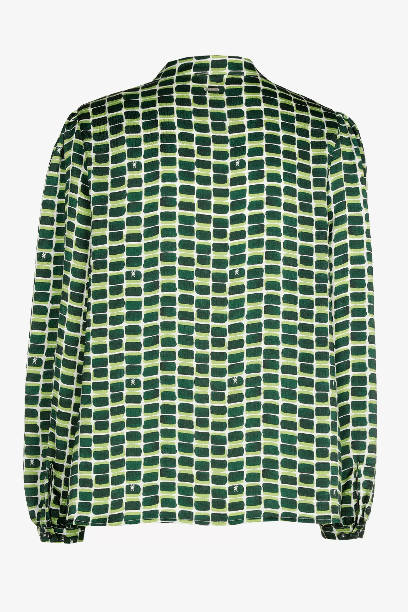 Femme Xandres Blouse seersucker avec imprimé logo