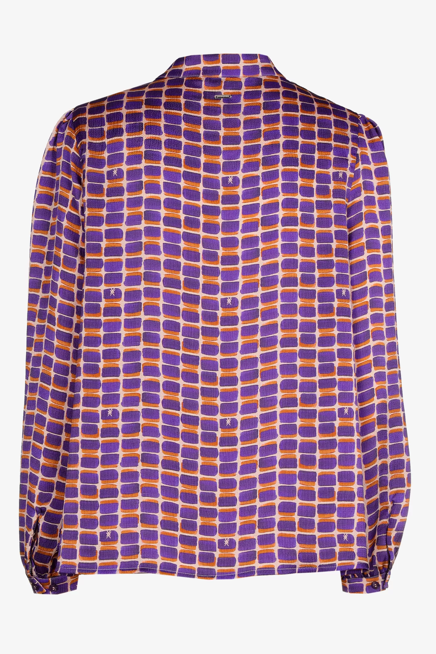 Femme Xandres Blouse seersucker avec imprimé logo