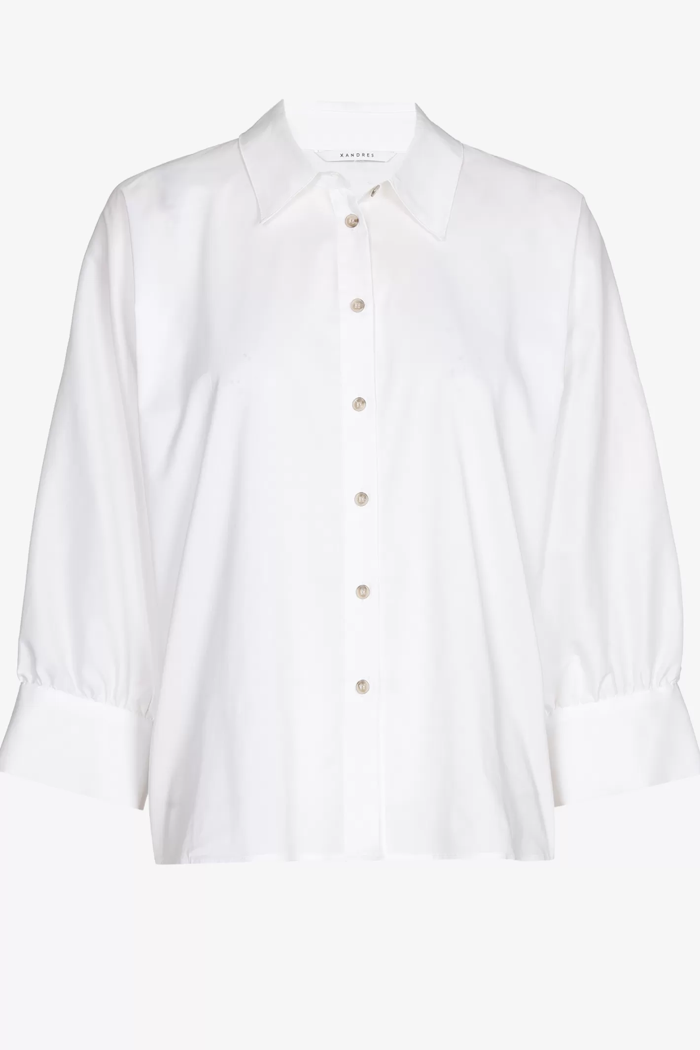 Femme Xandres Blouse volumineuse avec col de chemise