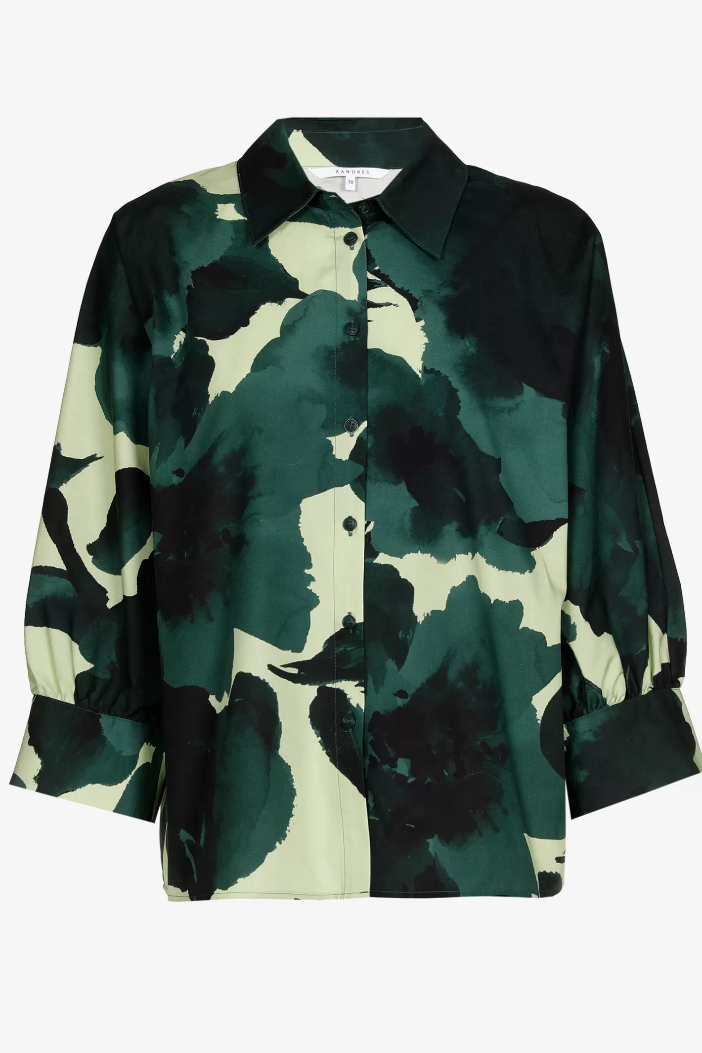 Femme Xandres Blouse volumineuse avec col de chemise
