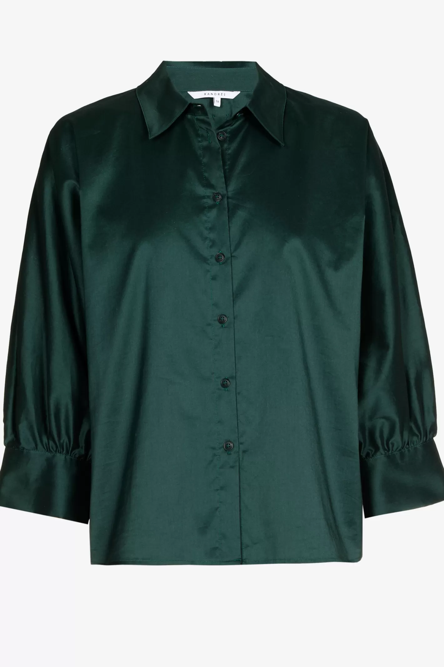 Femme Xandres Blouse volumineuse avec col de chemise