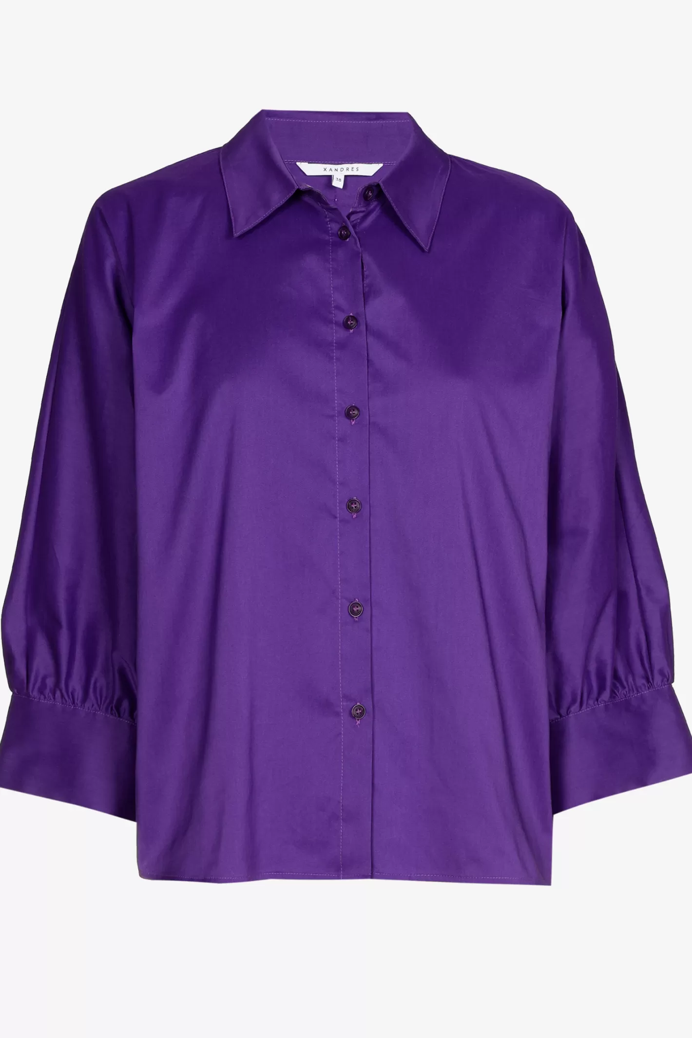 Femme Xandres Blouse volumineuse avec col de chemise