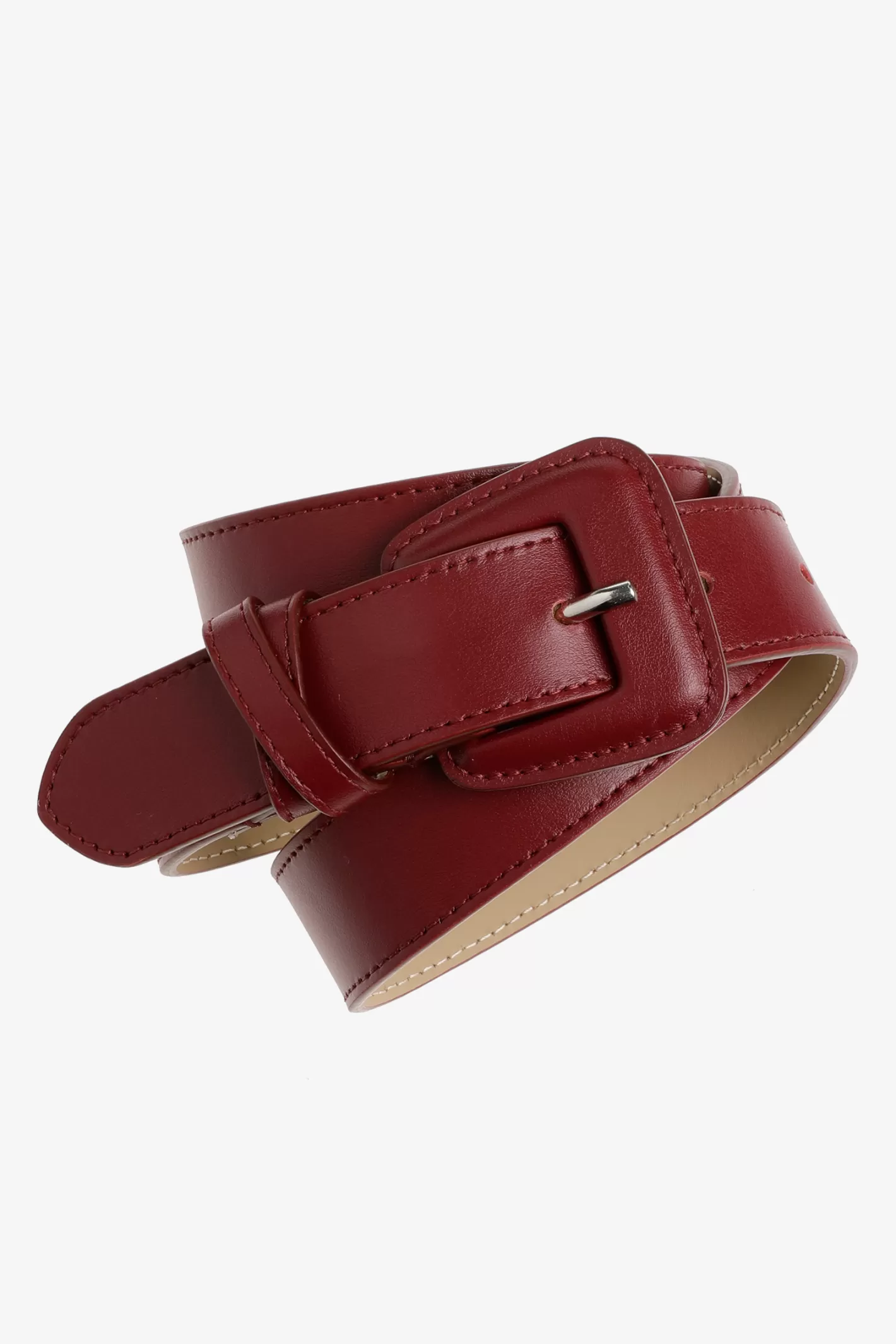 Femme Xandres Ceinture en cuir avec boucle arrondie