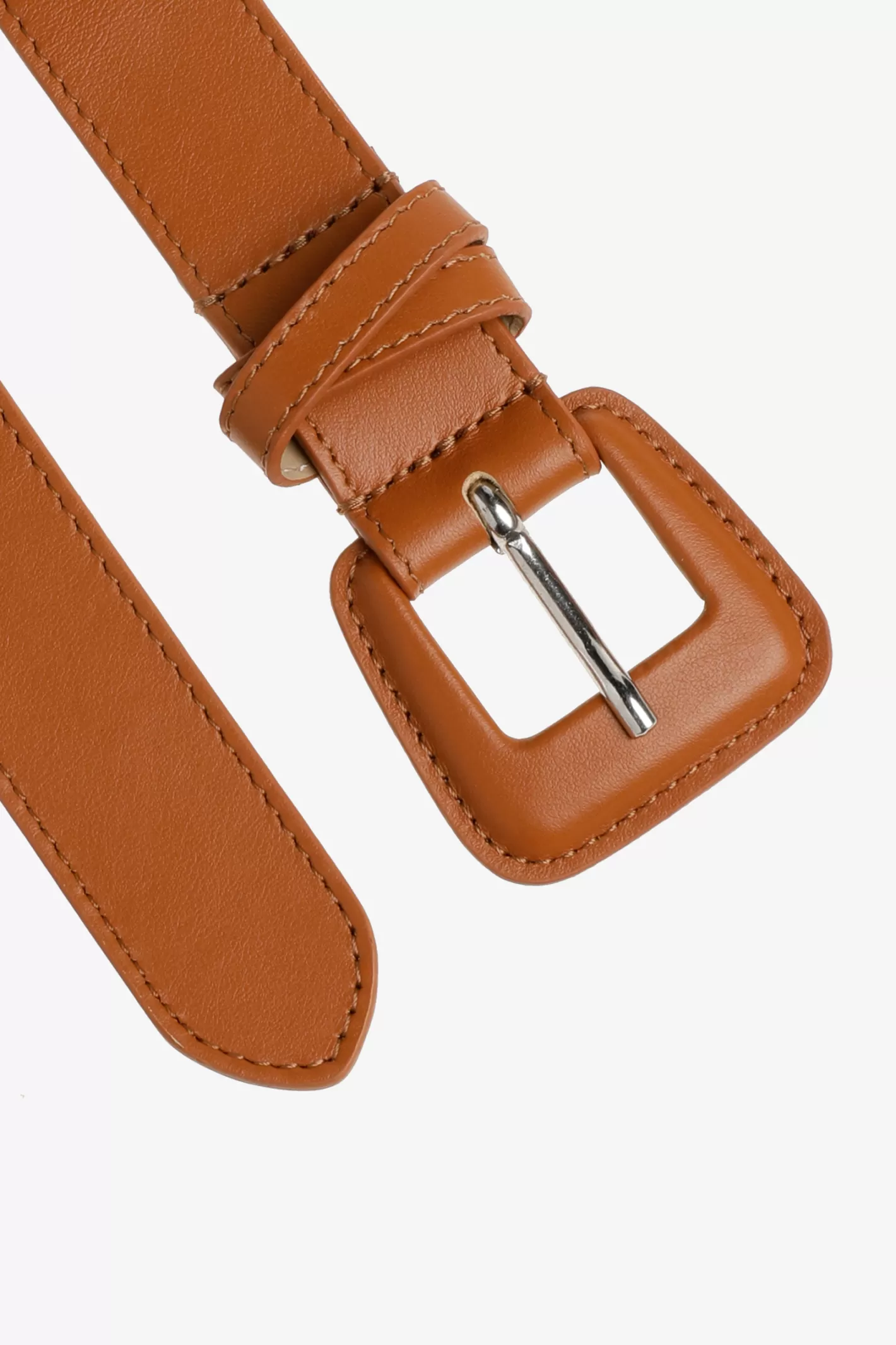 Femme Xandres Ceinture en cuir avec boucle arrondie