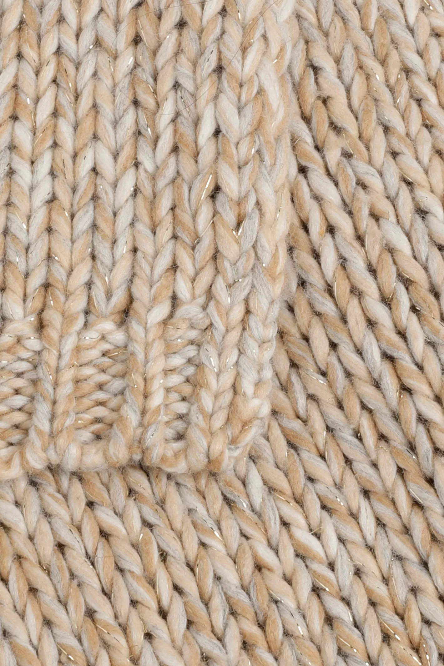 Femme Xandres Écharpe en grosse maille avec fil doré
