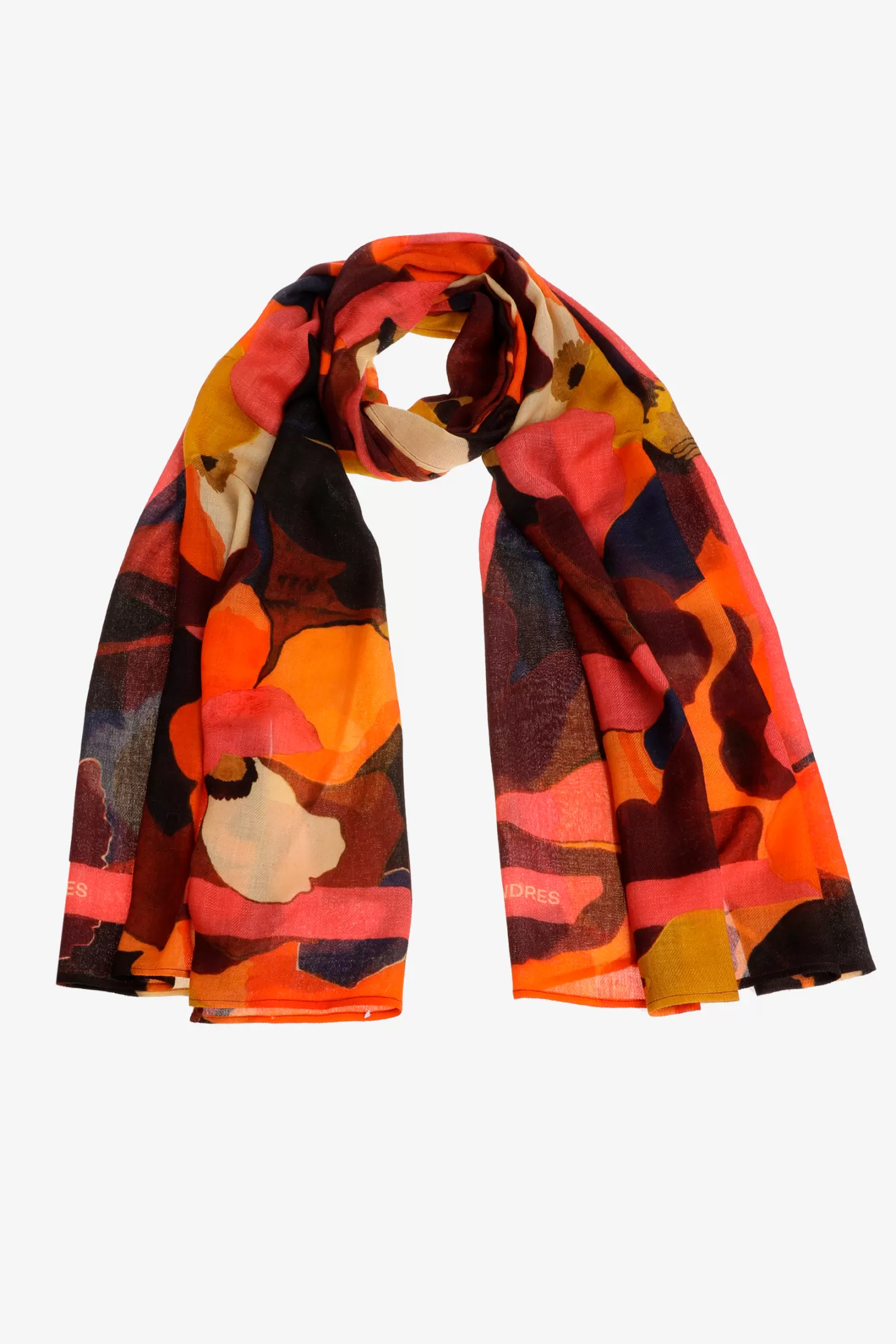 Femme Xandres Écharpe en laine à motif floral