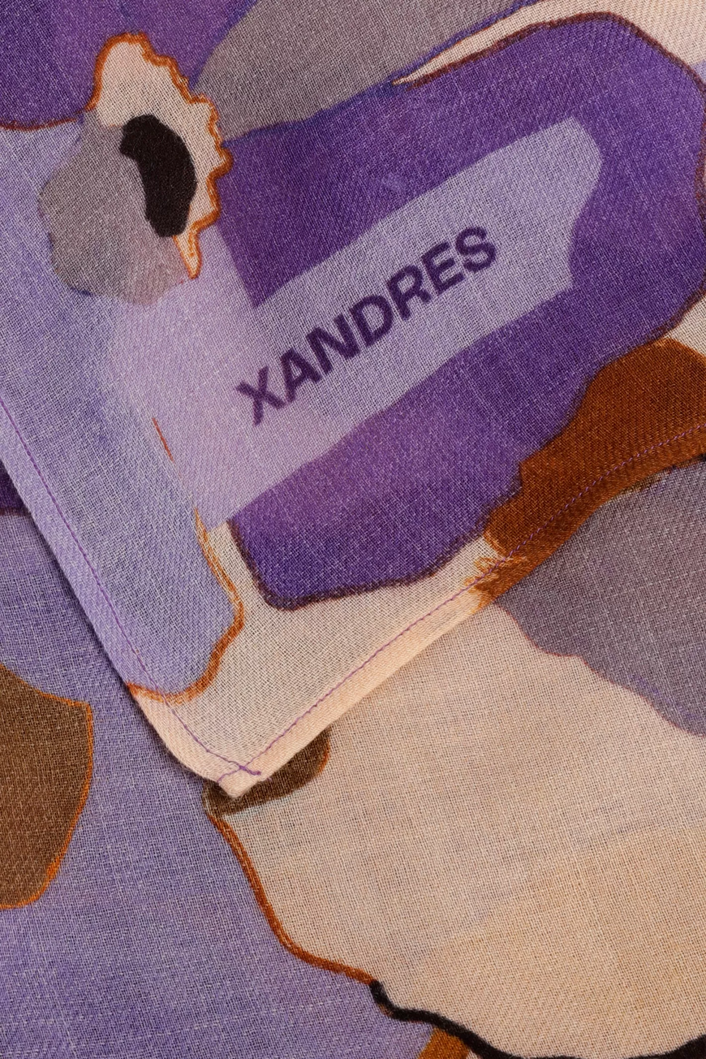 Femme Xandres Écharpe en laine à motif floral