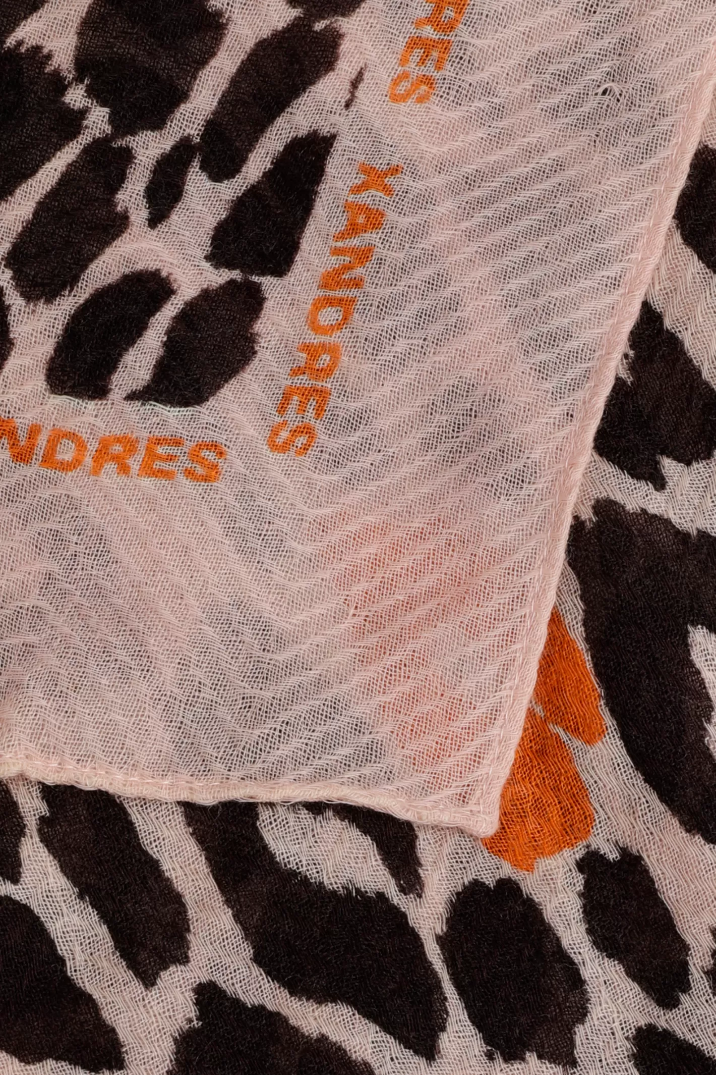 Femme Xandres Écharpe en laine avec imprimé léopard