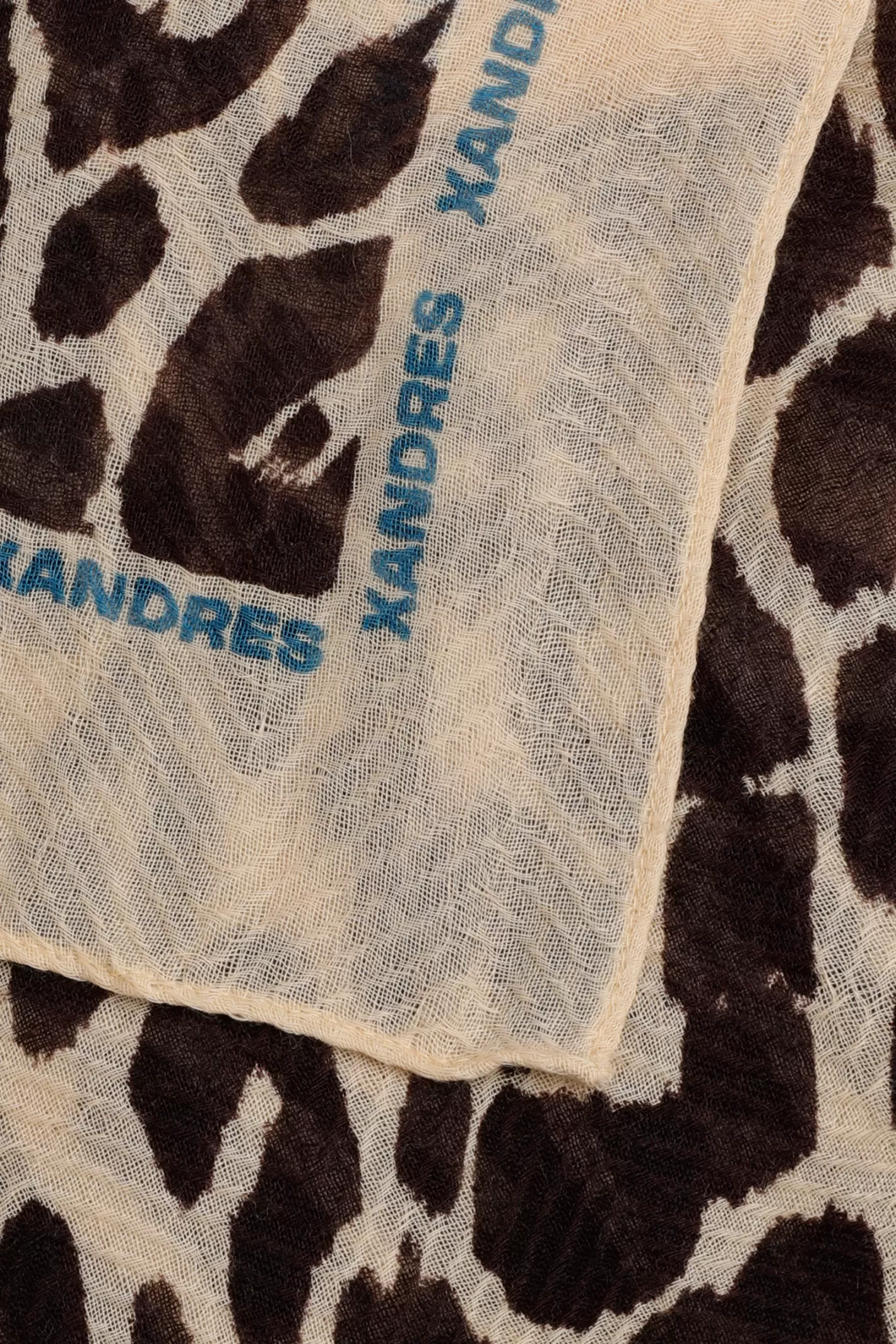 Femme Xandres Écharpe en laine avec imprimé léopard