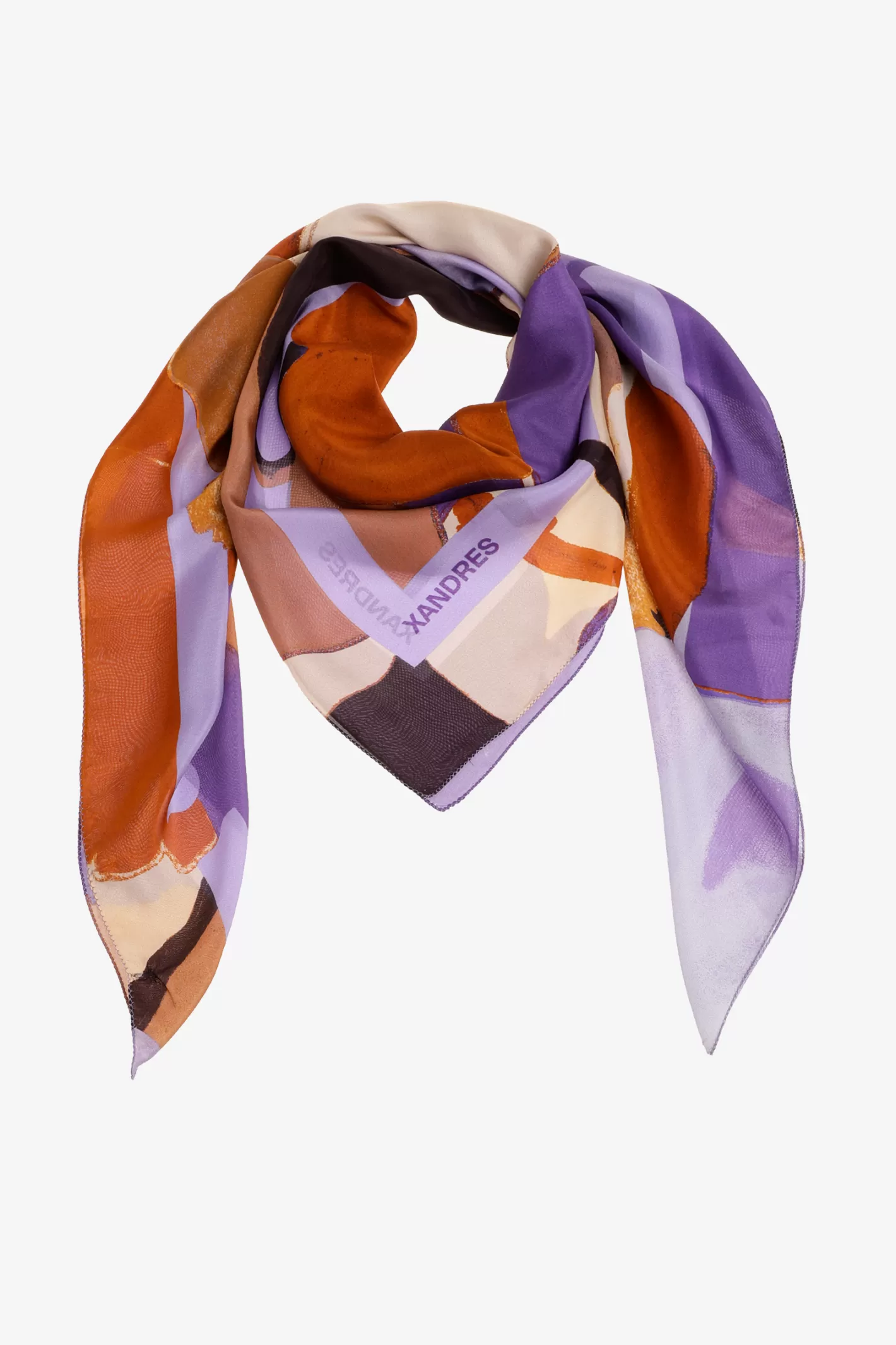 Femme Xandres Écharpe en soie à motif floral