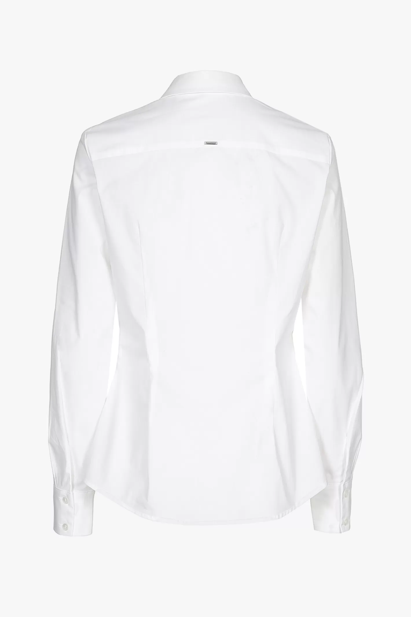 Femme Xandres Chemise en coton blanc à manches longues