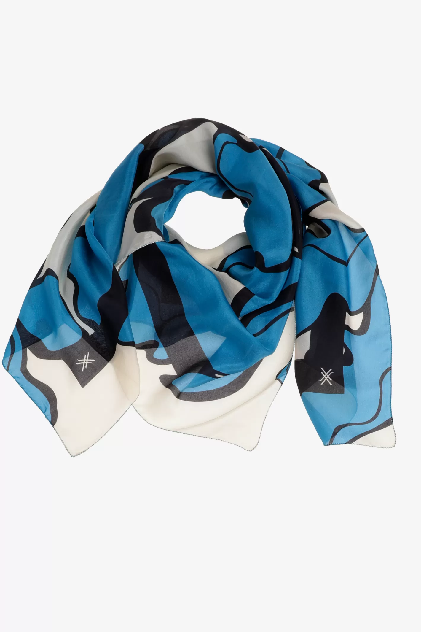 Femme Xandres Foulard en soie à motif floral
