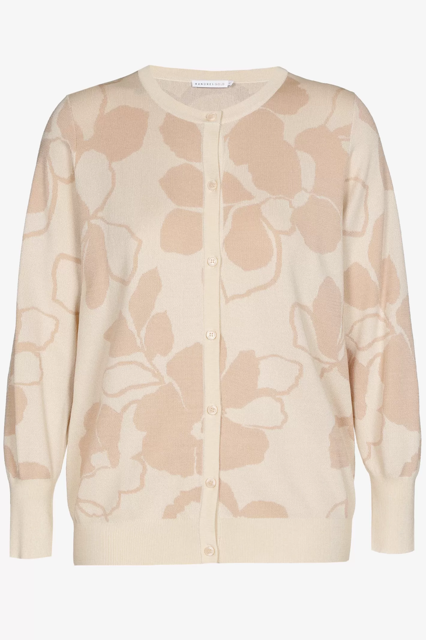 Femme Xandres Gilet à motif floral en jacquard