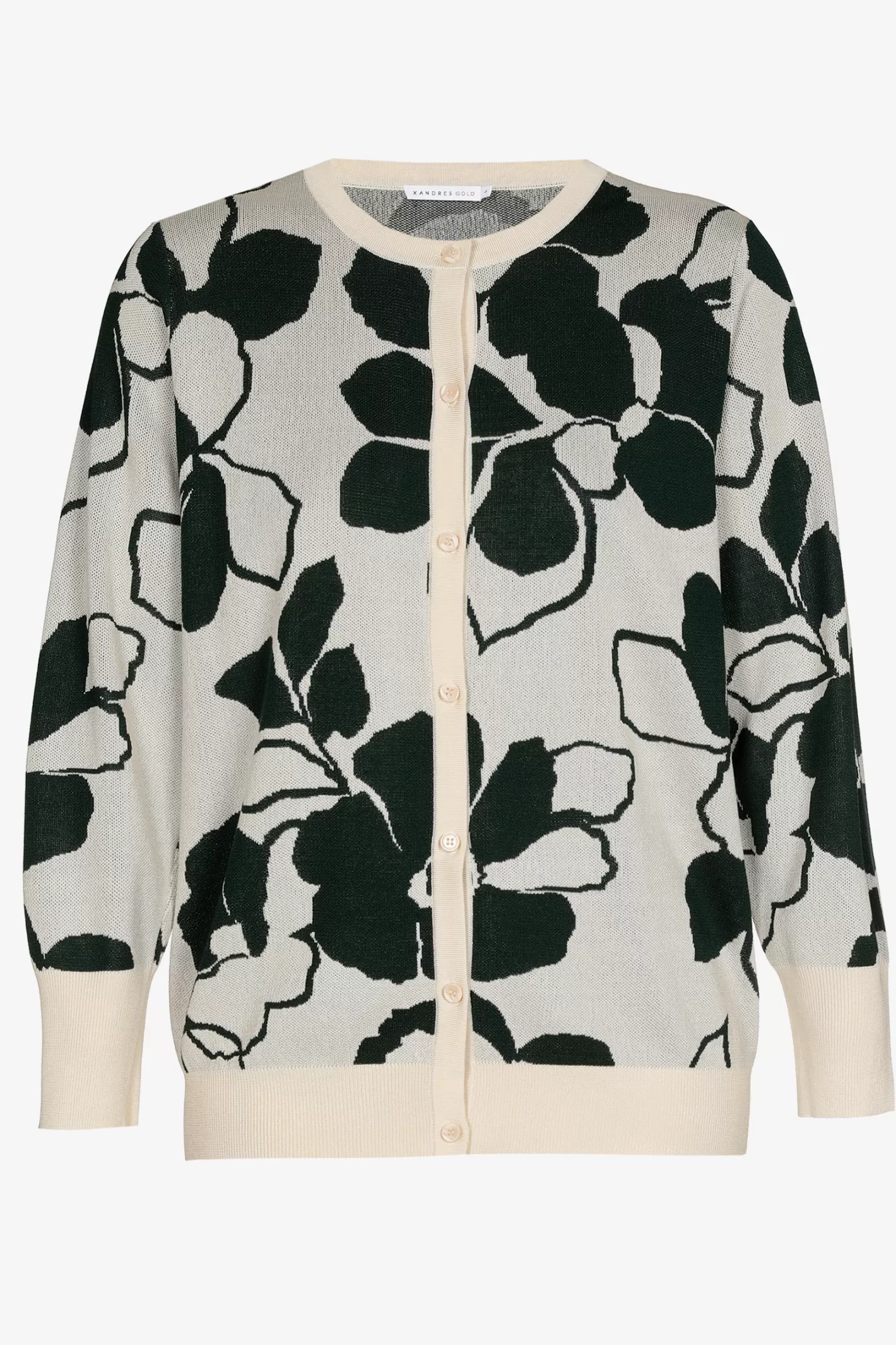 Femme Xandres Gilet à motif floral en jacquard