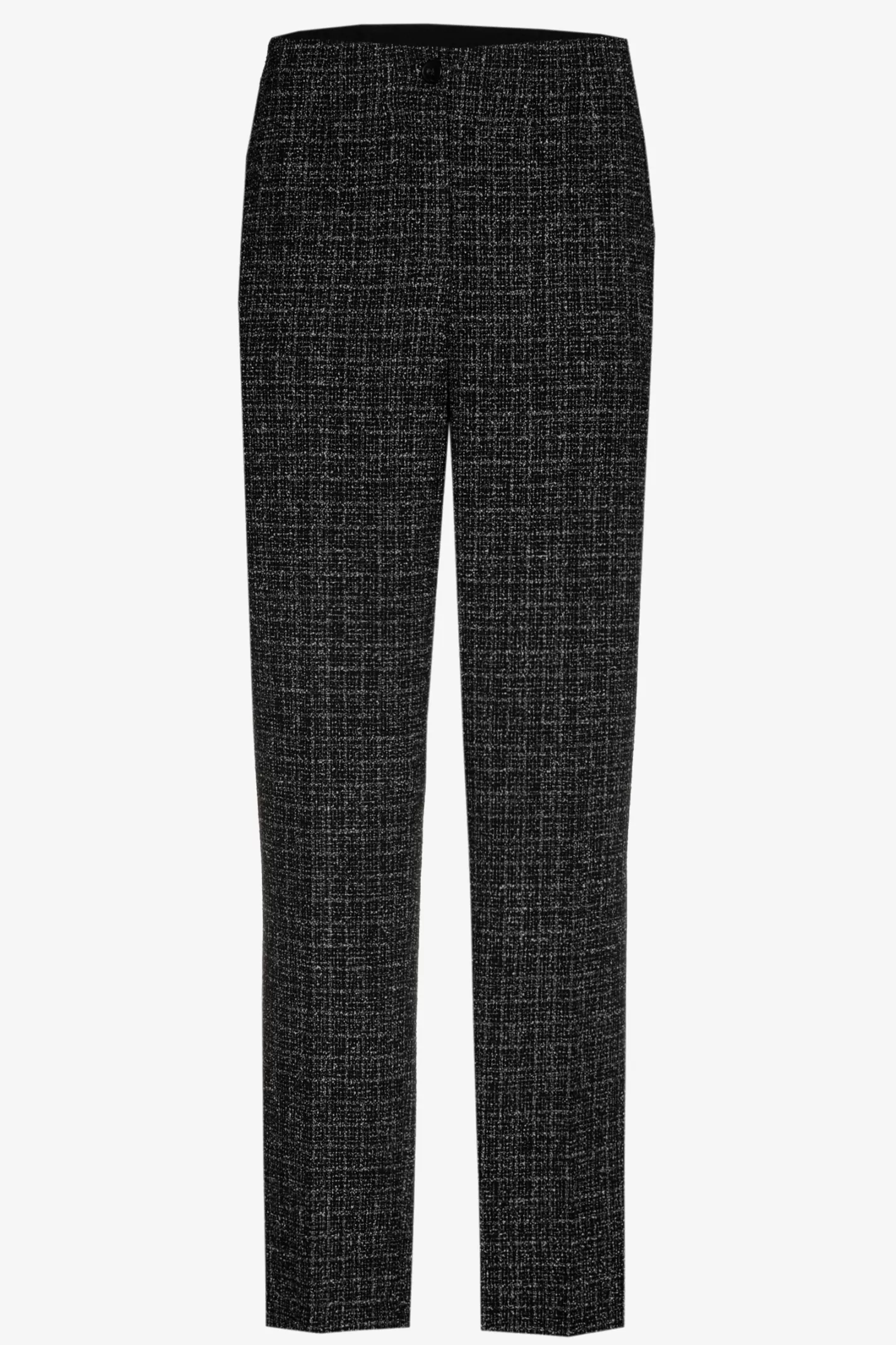 Femme Xandres Pantalon à jambes étroites en tissu bouclettes