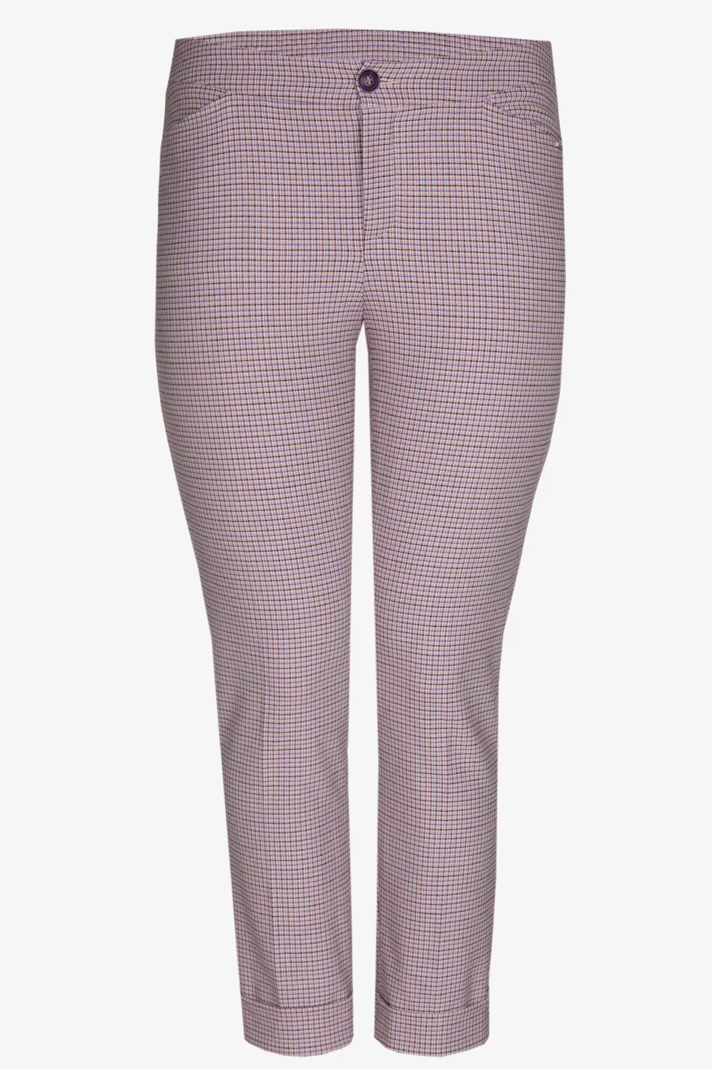 Femme Xandres Pantalon avec fin motif à carreaux