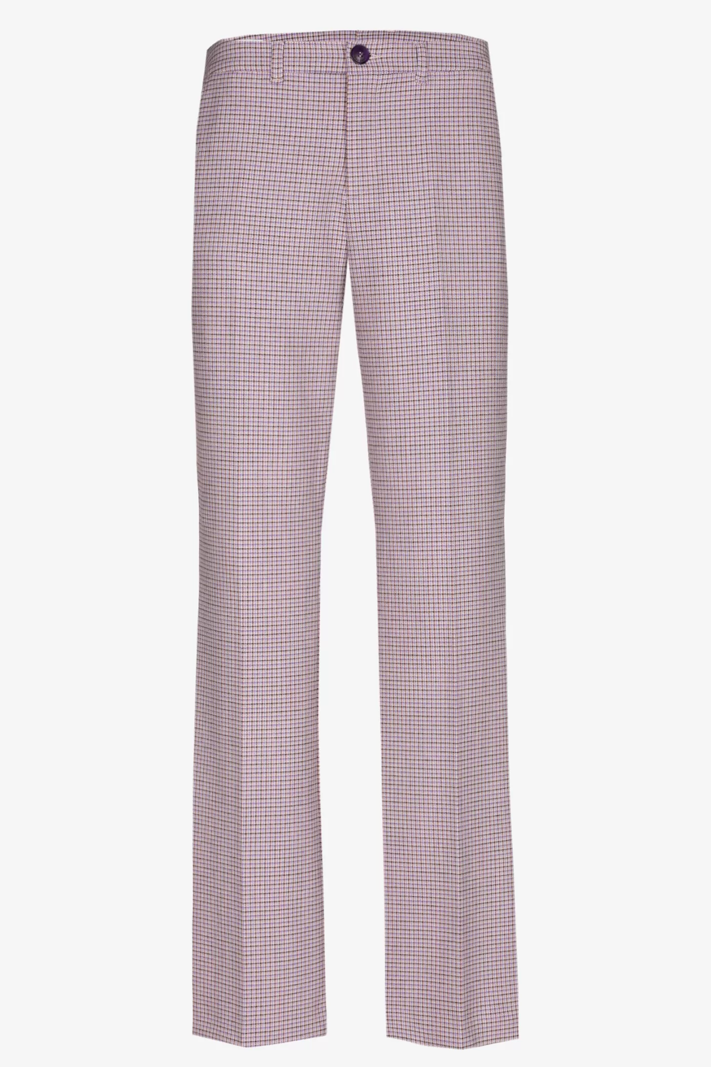 Femme Xandres Pantalon avec subtil motif à carreaux
