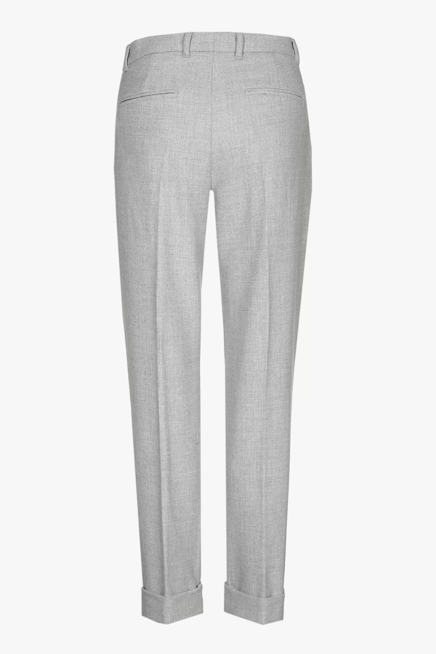 Femme Xandres Pantalon chino gris avec bord retourné