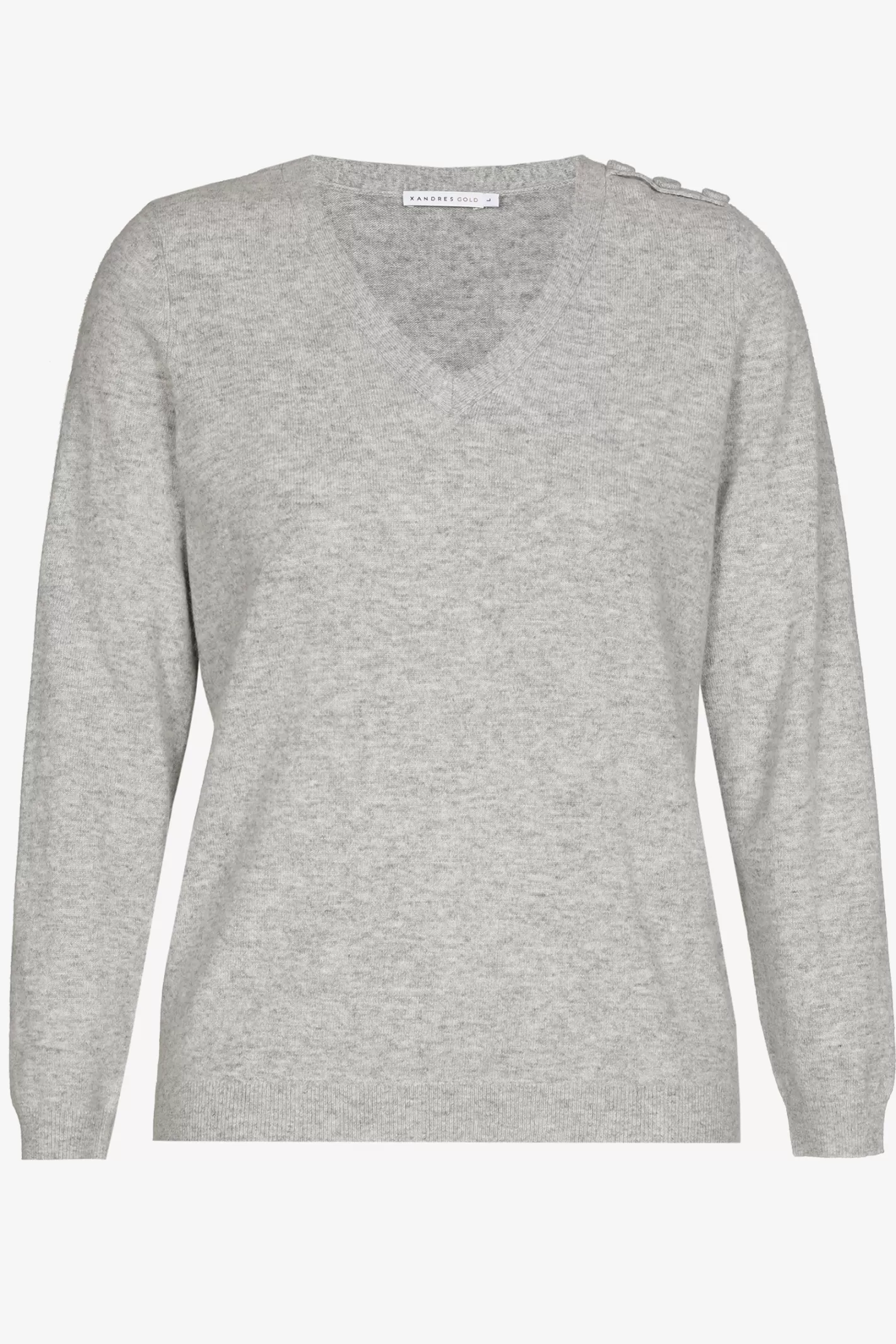 Femme Xandres Pull à col en V en maille fine