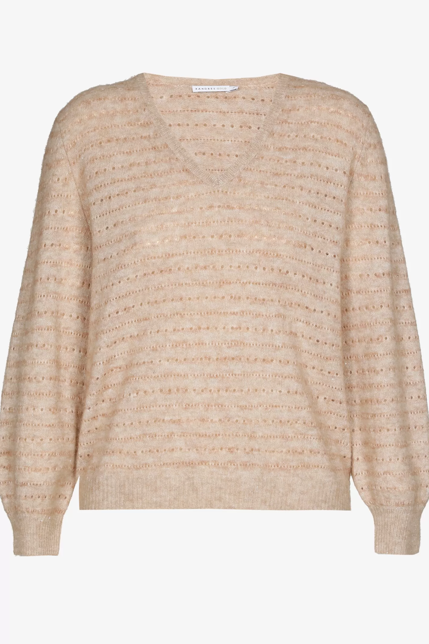 Femme Xandres Pull avec lurex confectionné dans un mélange de laines