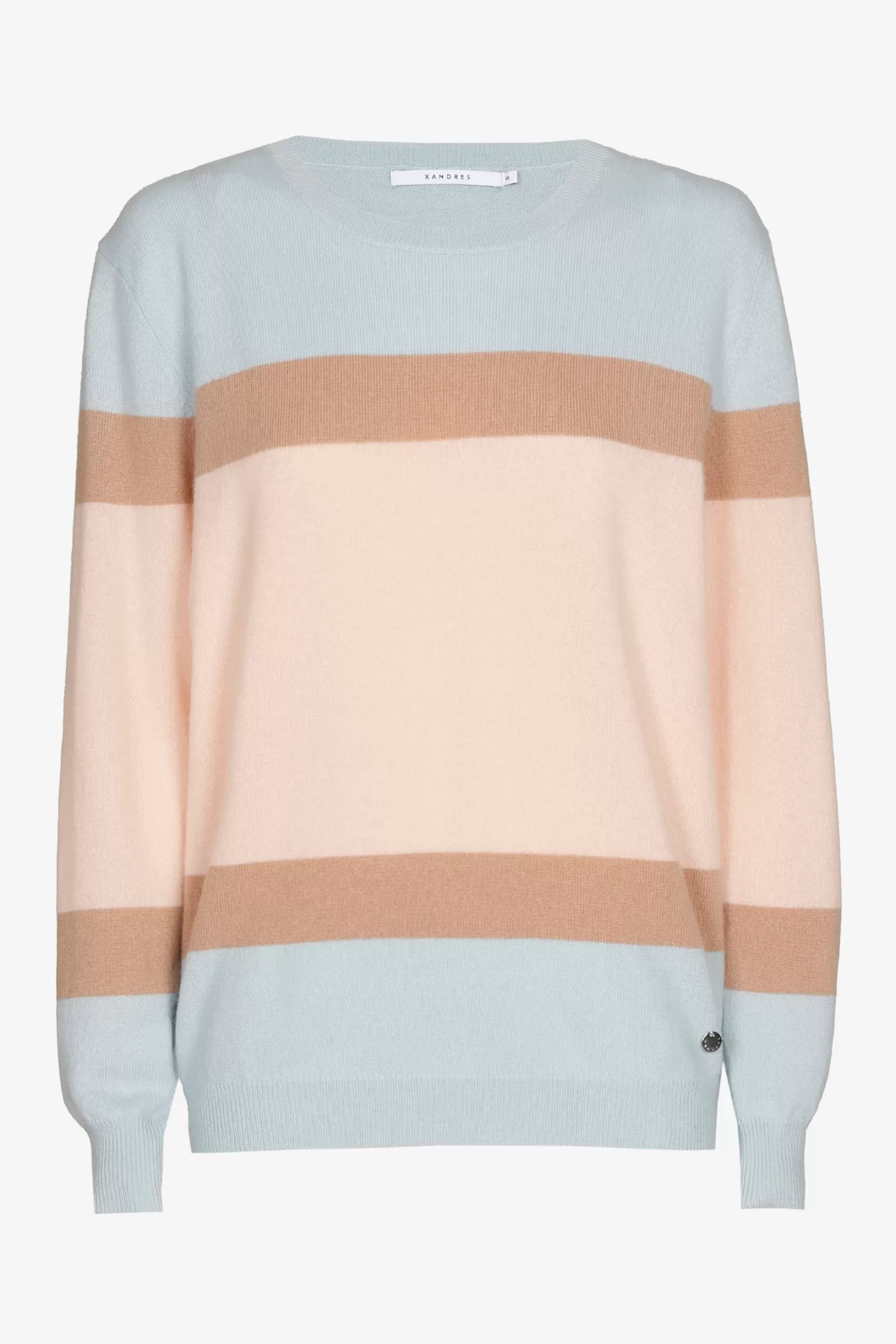 Femme Xandres Pull en cachemire à couleurs contrastées