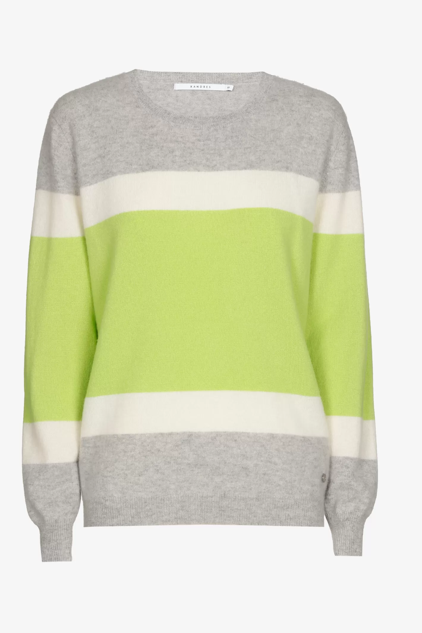 Femme Xandres Pull en cachemire à couleurs contrastées