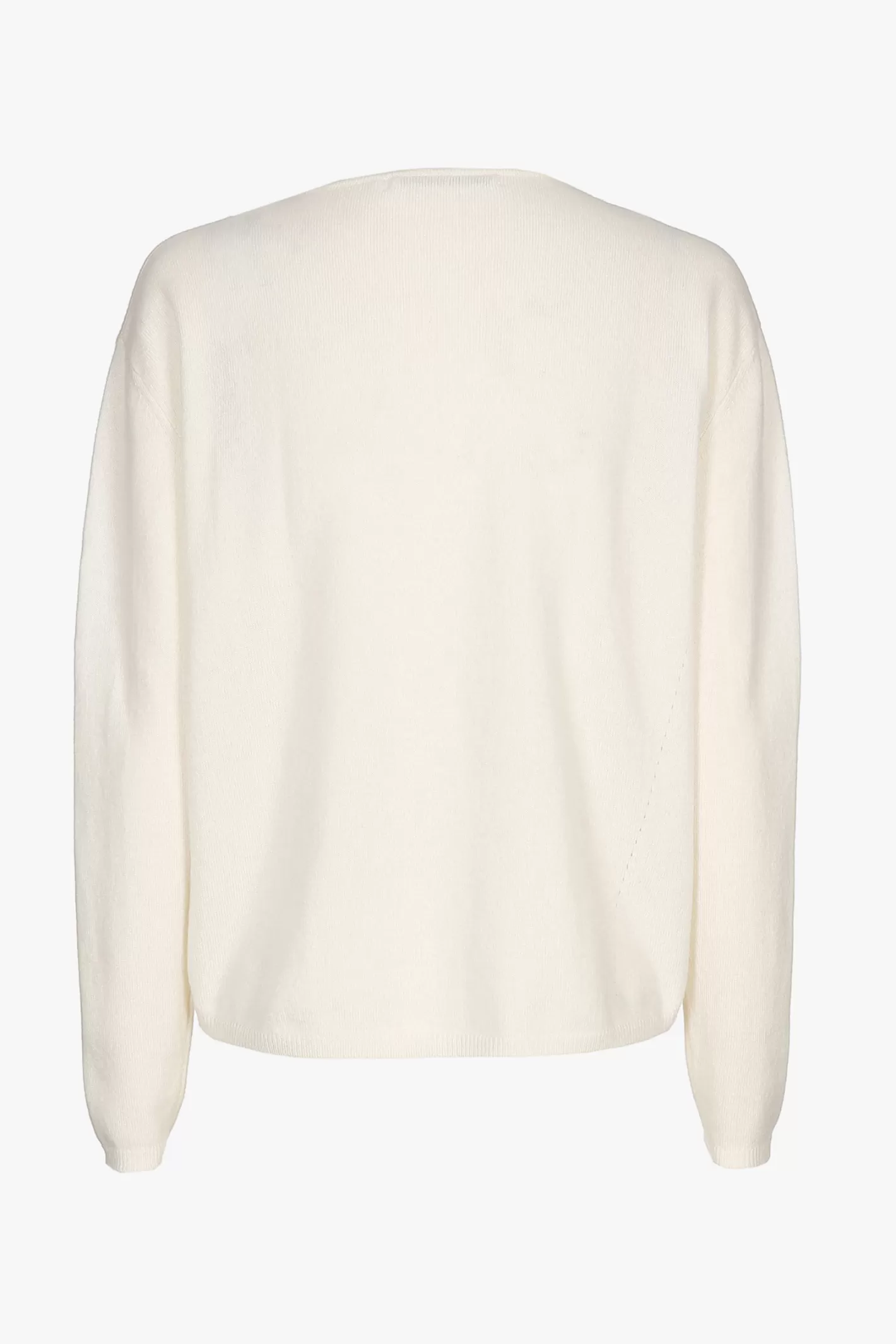 Femme Xandres Pull en cachemire blanc à col rond