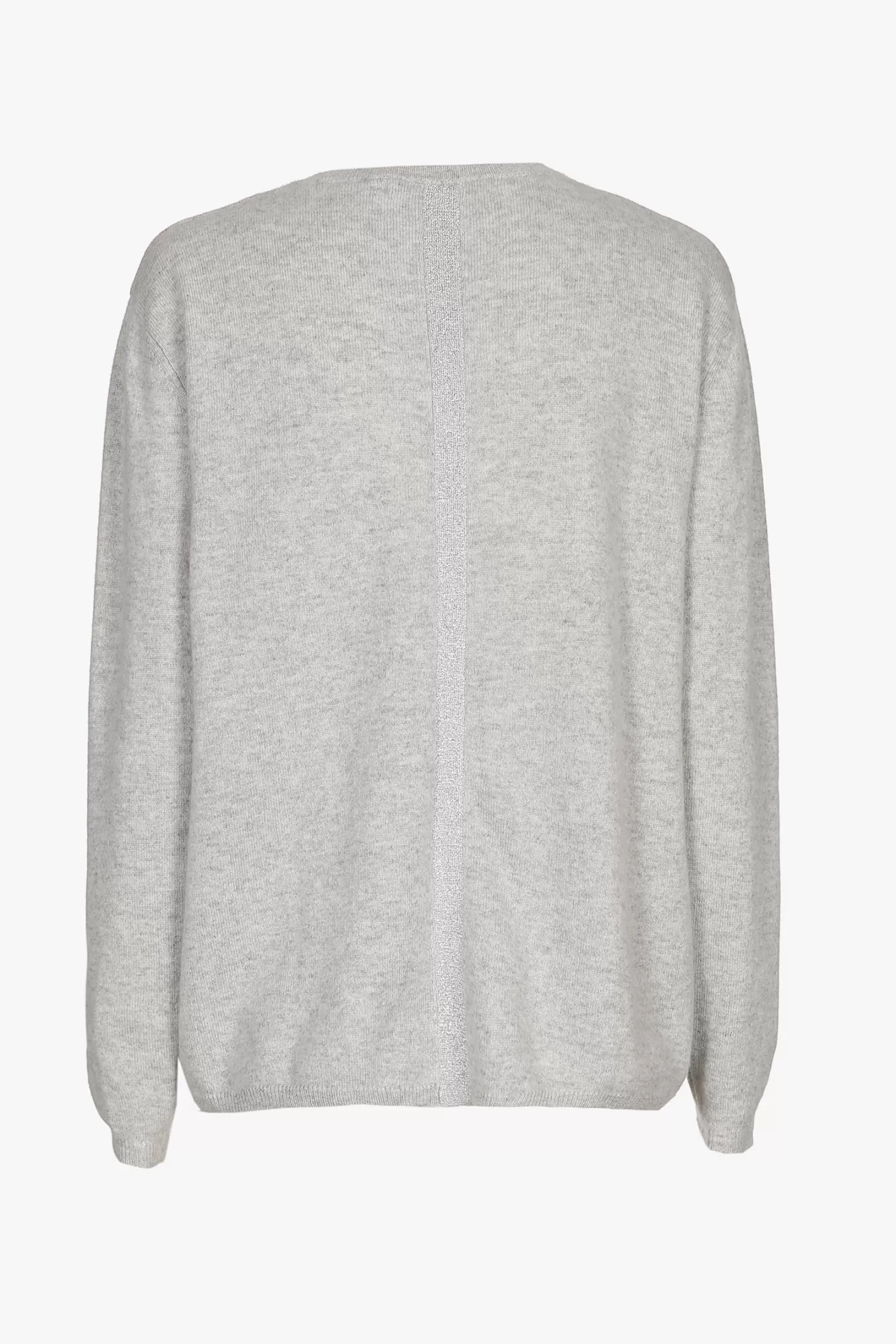 Femme Xandres Pull en cachemire gris à col en V