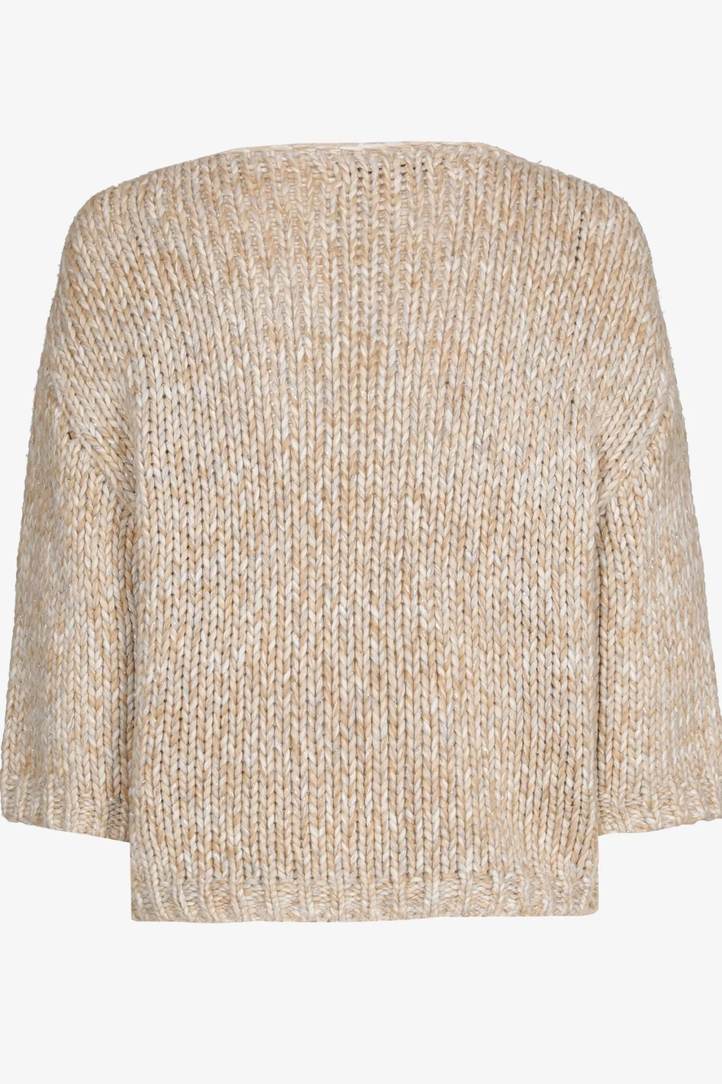 Femme Xandres Pull en grosse maille avec fil doré