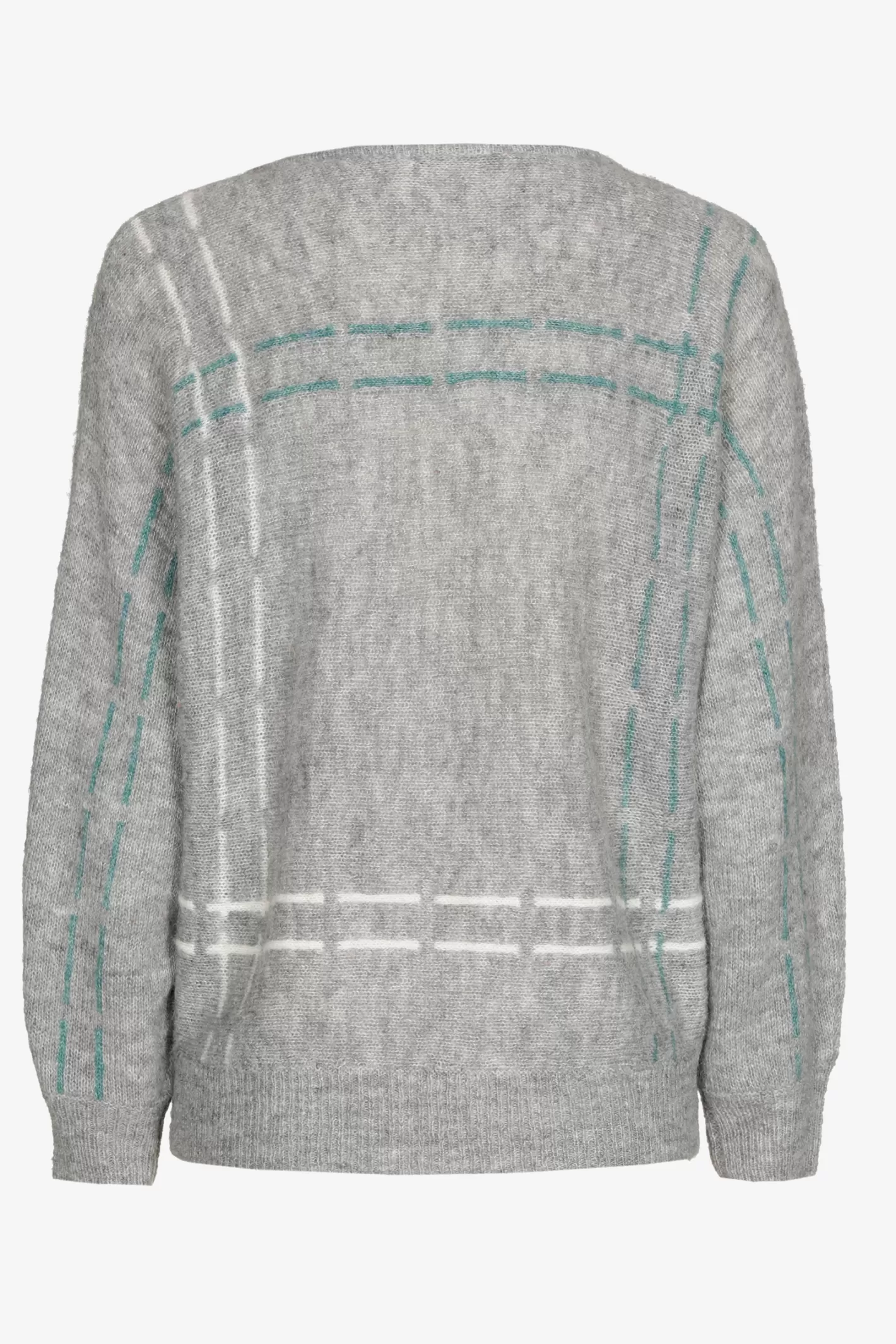 Femme Xandres Pull en mohair avec rayures tricotées