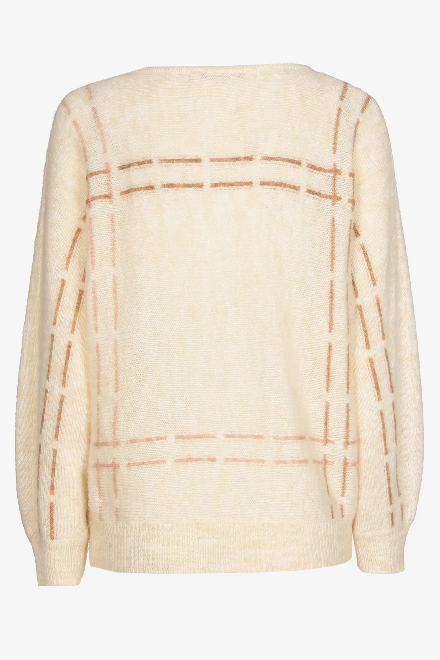 Femme Xandres Pull en mohair avec rayures tricotées