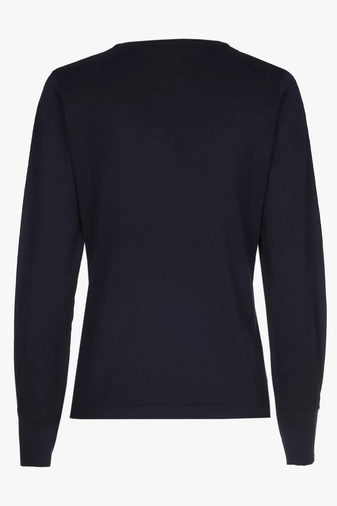 Femme Xandres Pull en soie bleu marine à manches longues