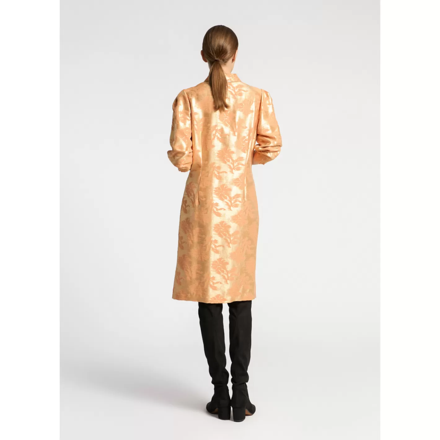 robe_en_jacquard__motif_floral_8-1.webp Femme Xandres Robe en jacquard à motif floral