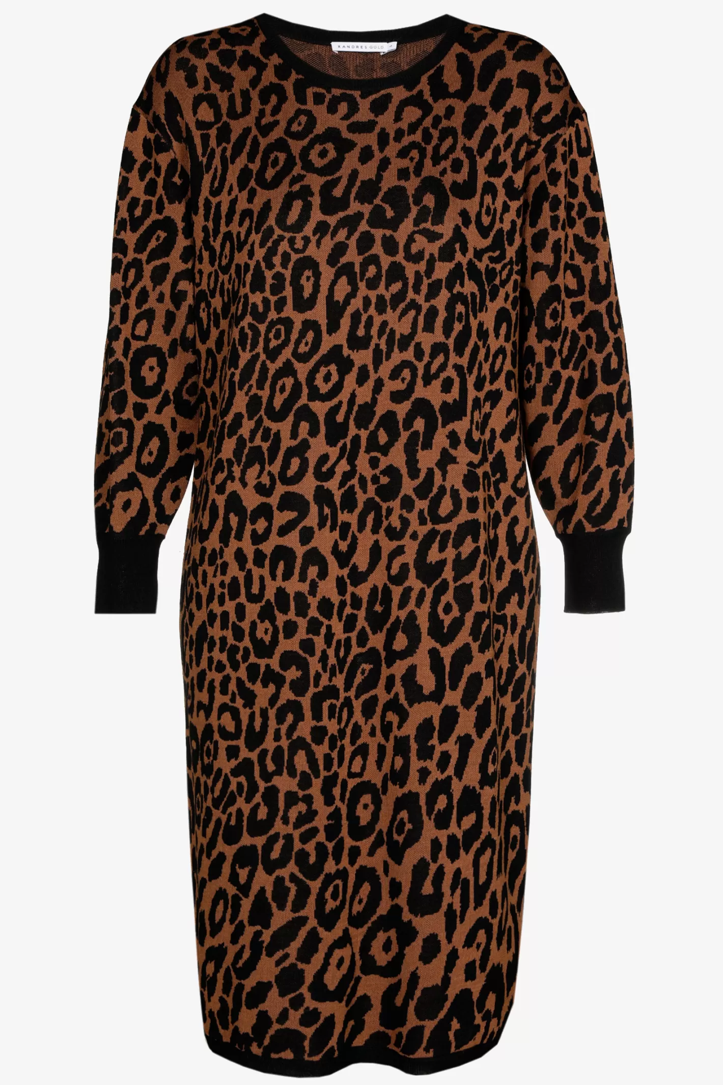 Femme Xandres Robe longue à imprimé léopard