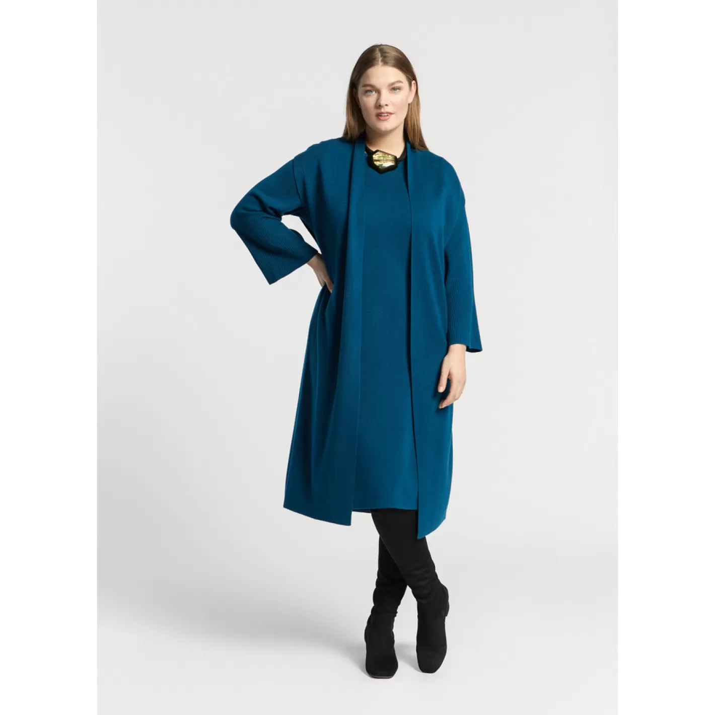 robe_longue_en_maille_12.webp Femme Xandres Robe longue en maille